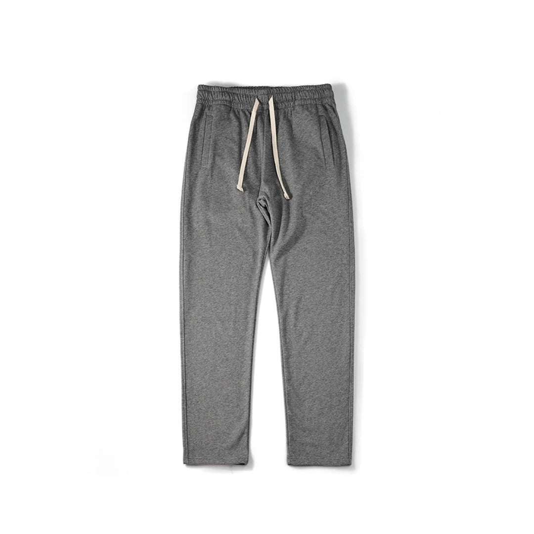 Lightweight Straight-Leg Sweatpants with Adjustable Drawstring