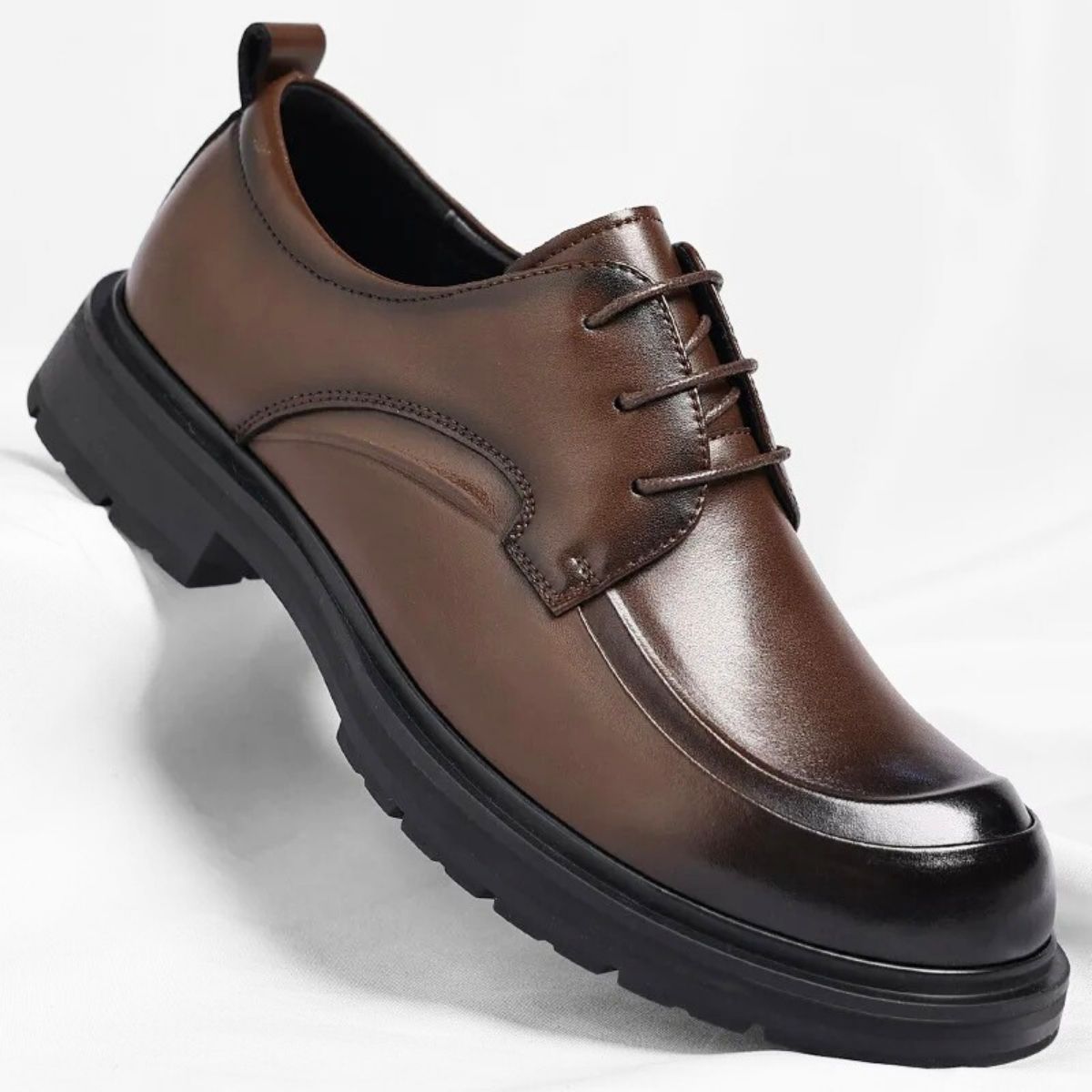 Apron Toe Derby Dress Shoe