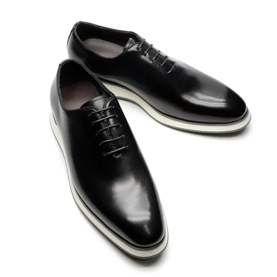 Whole-Cut Leather Oxford Dress Sneakers