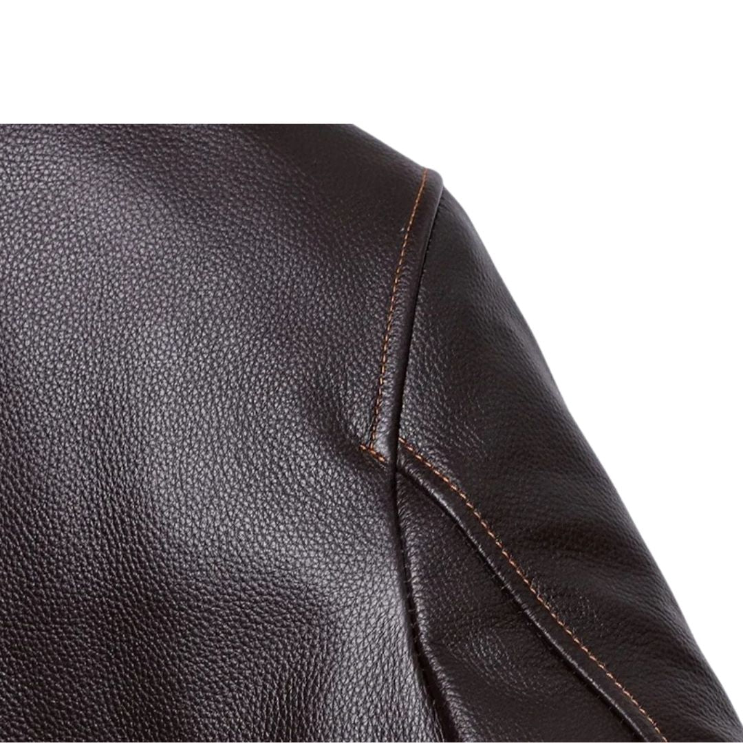 Heavy Leather Airborne Bomber Jacket