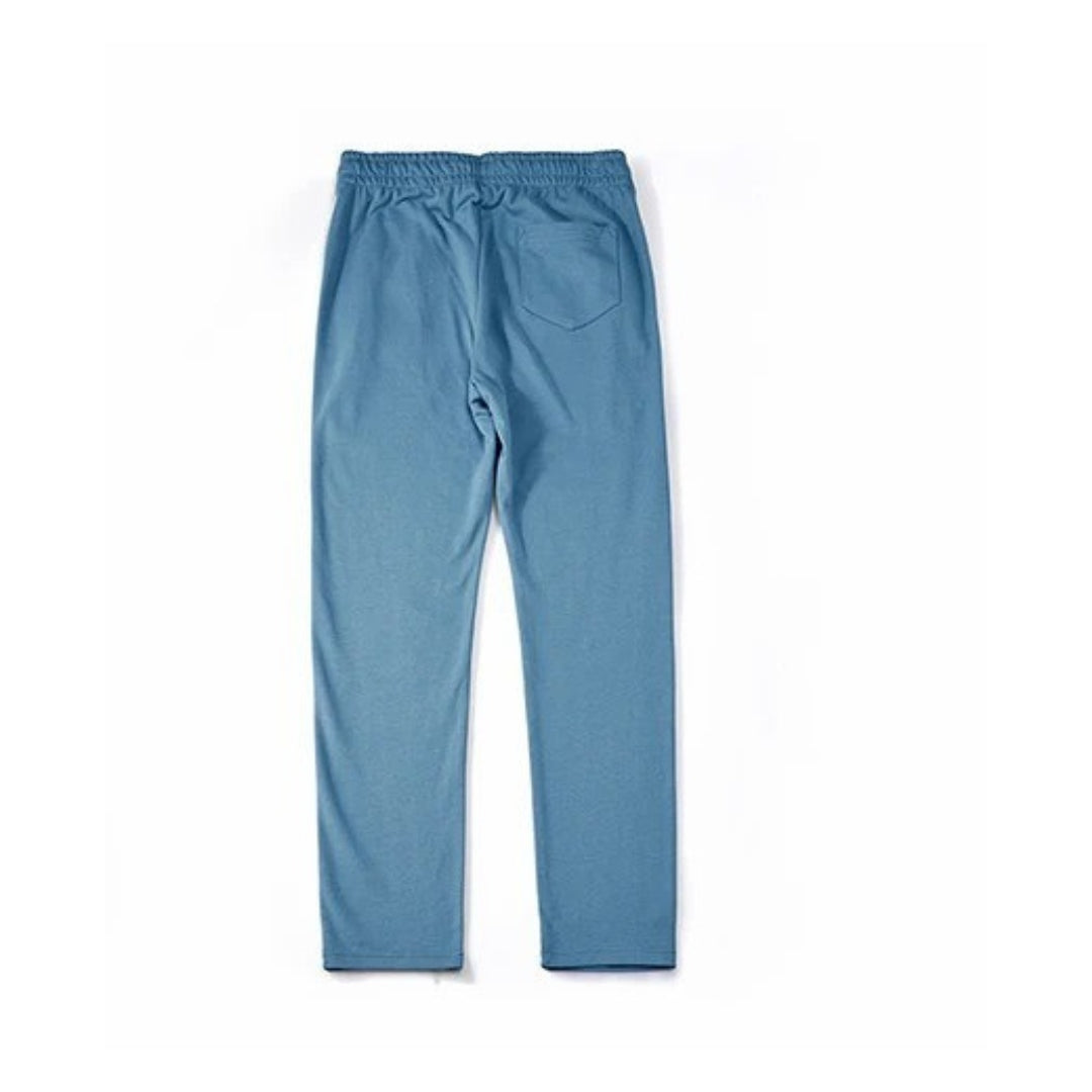 Lightweight Straight-Leg Sweatpants with Adjustable Drawstring