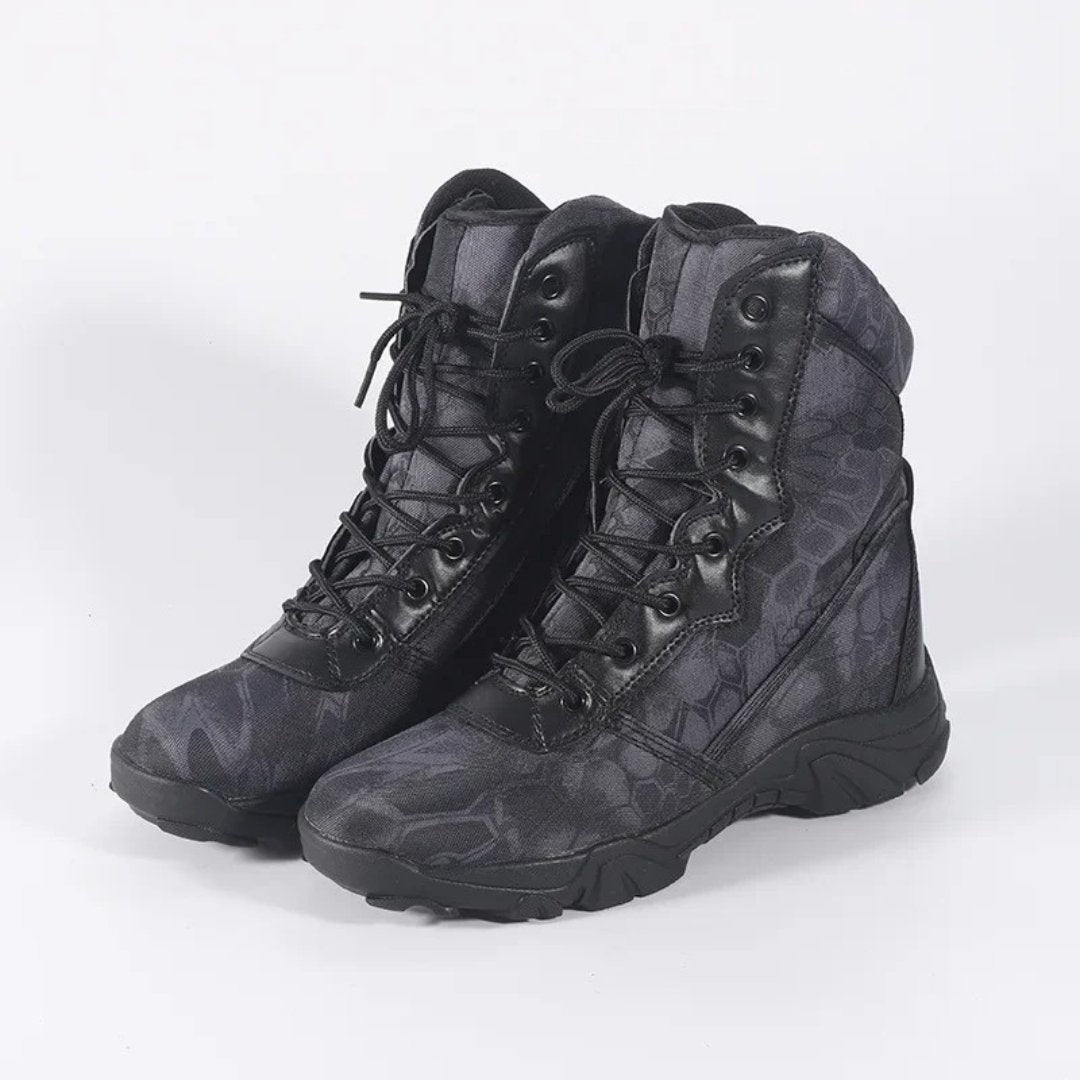 Tactical Digital Camouflage Lace-Up Combat Hiking High-Ankle Boots
