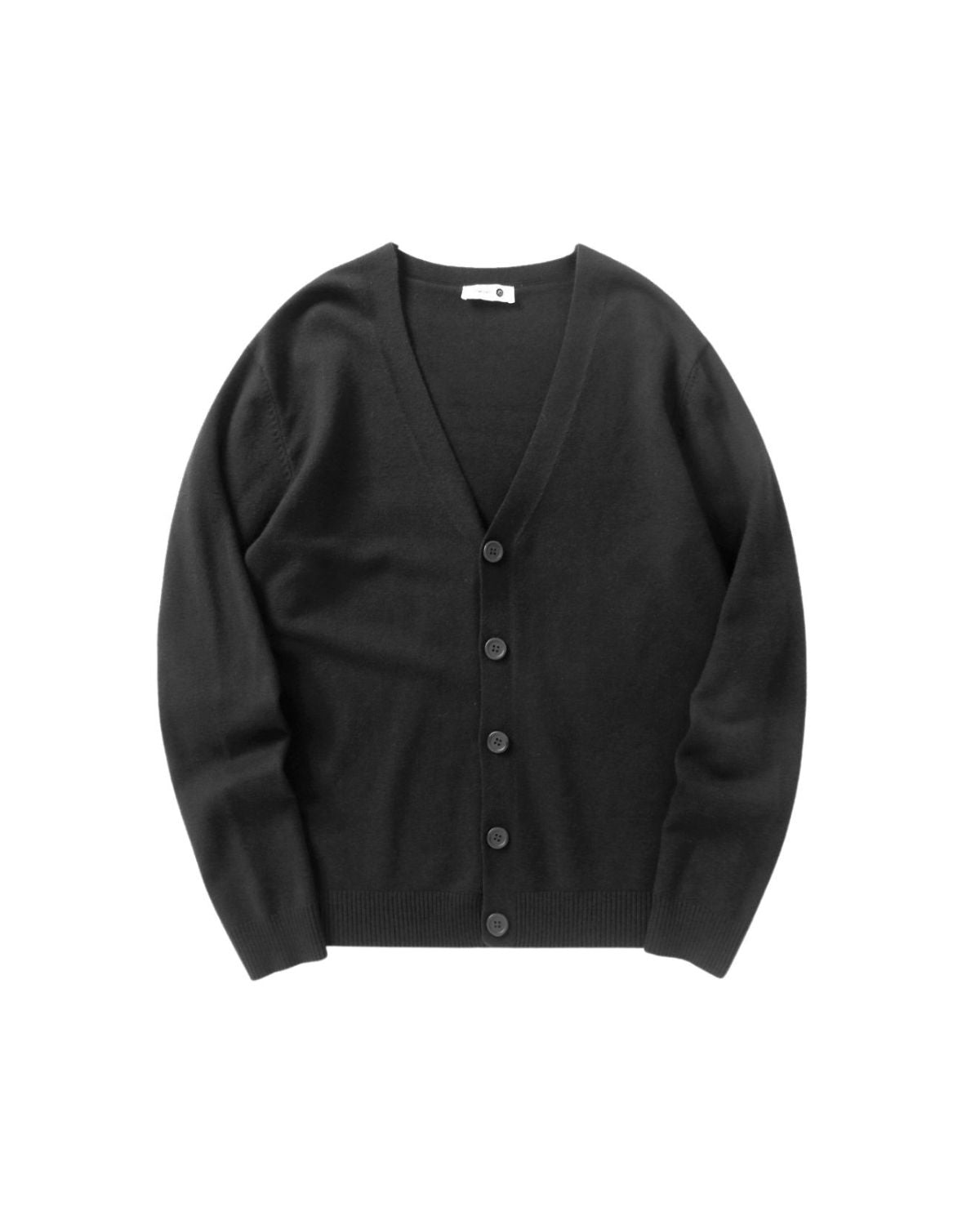 Relaxed Cotton Button-Up Cardigan