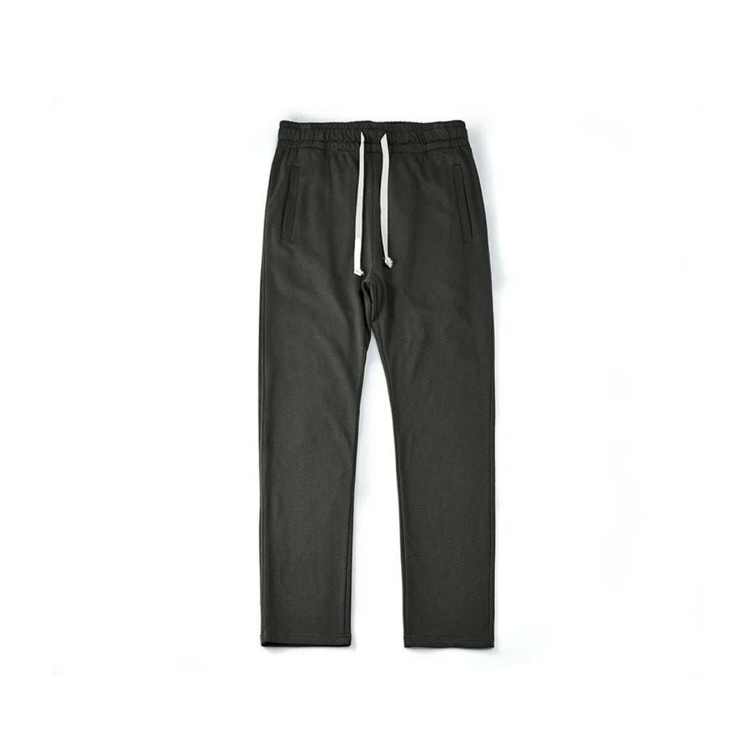 Lightweight Straight-Leg Sweatpants with Adjustable Drawstring