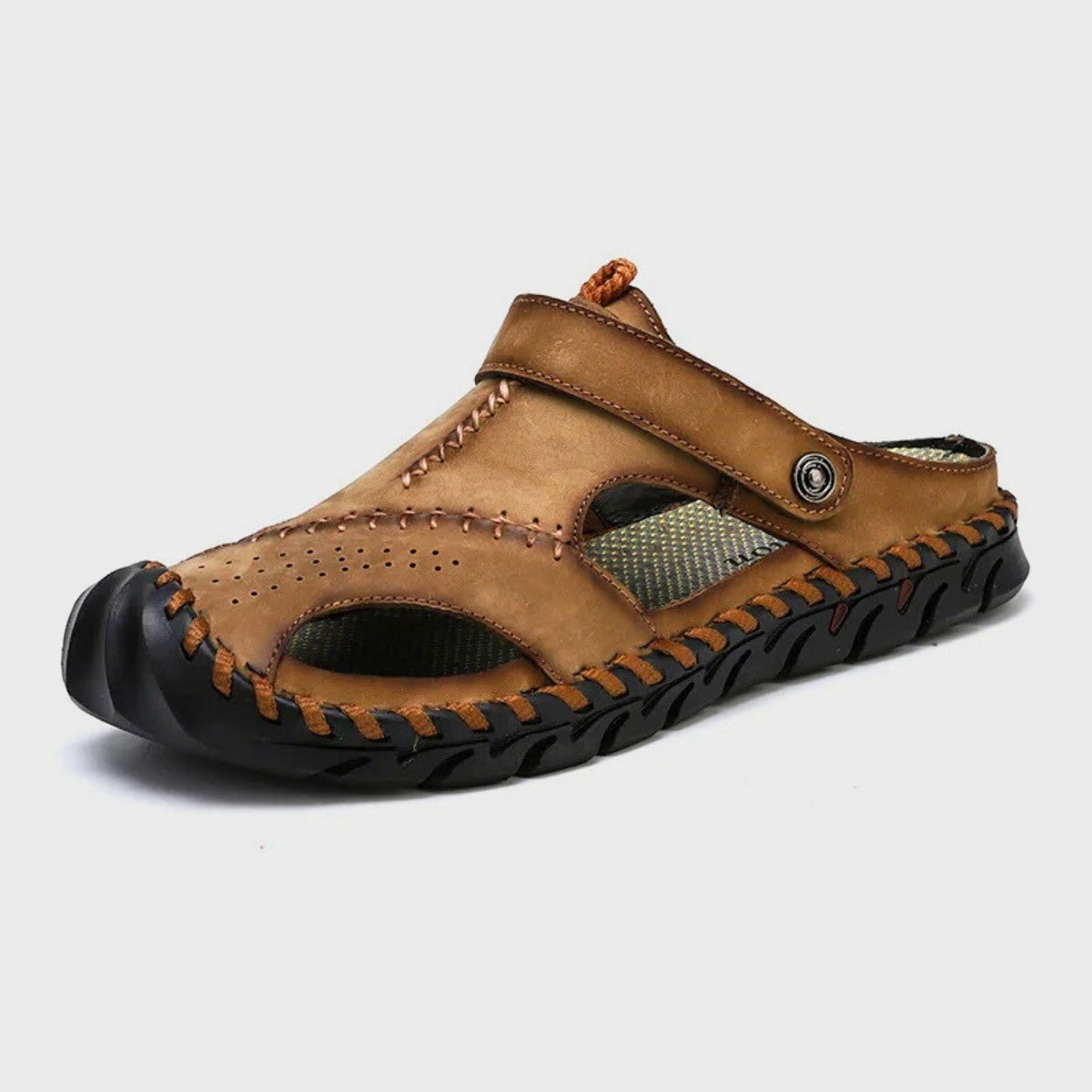 Leather Slip On Slippers