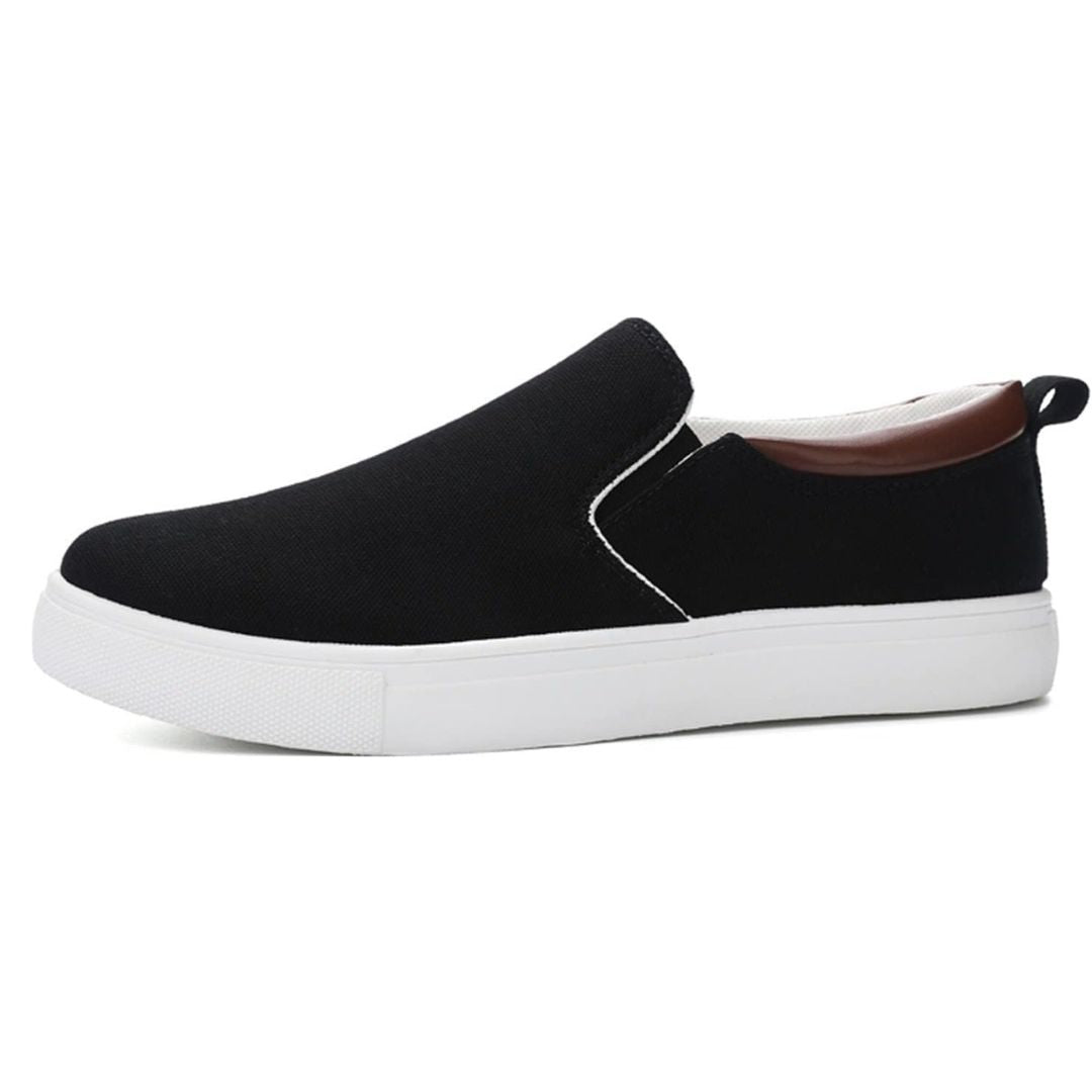 Breathable Canvas Slip-On Sneakers