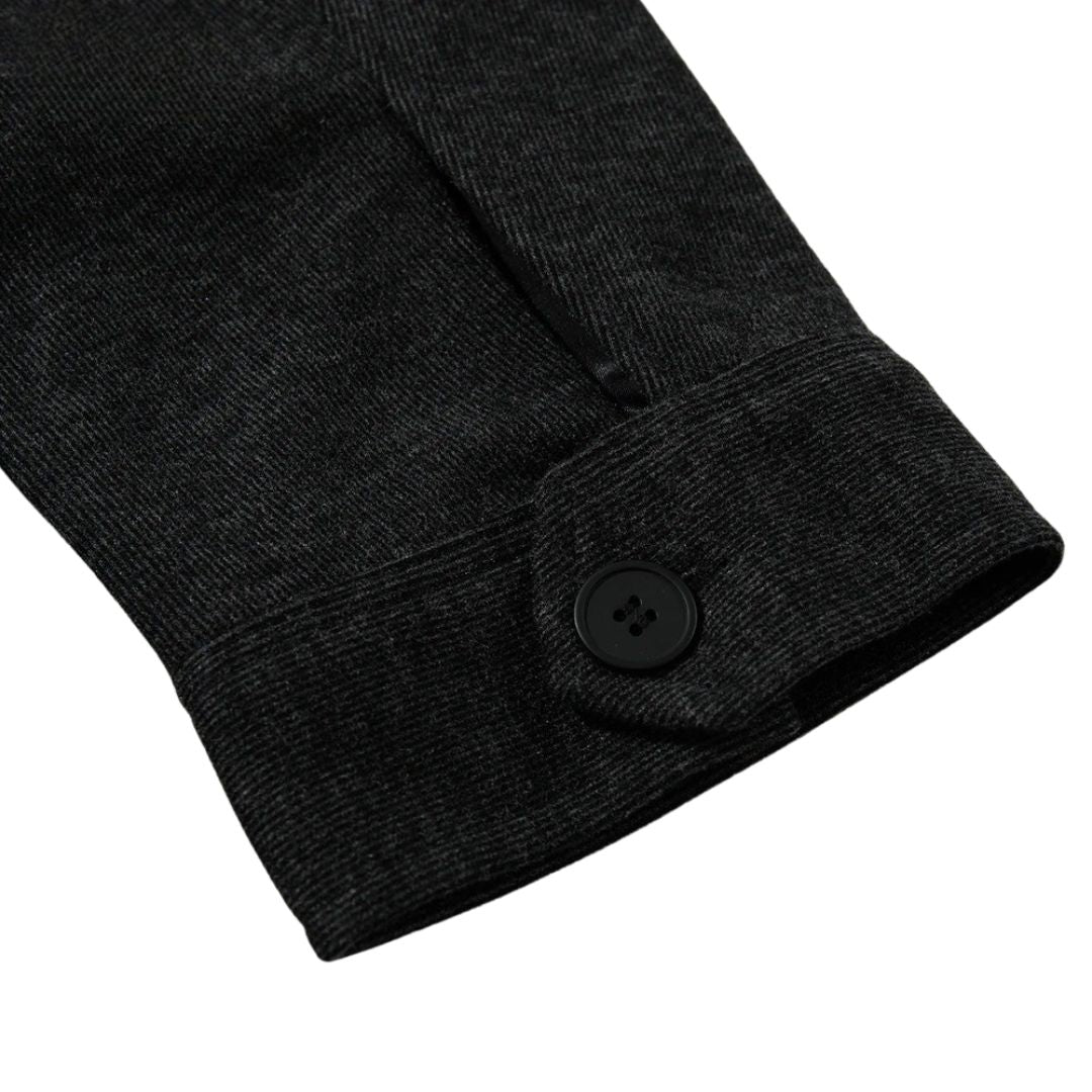 Minimalist Sport Jacket with Hidden Zip-Up and Relaxed Fit