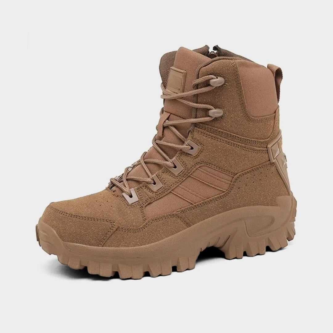 Waterproof Tactical Trekking Ankle Boots with High-Grip Sole