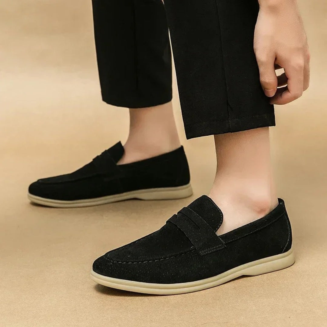 Classic Soft Sole Suede Leather Penny Loafers