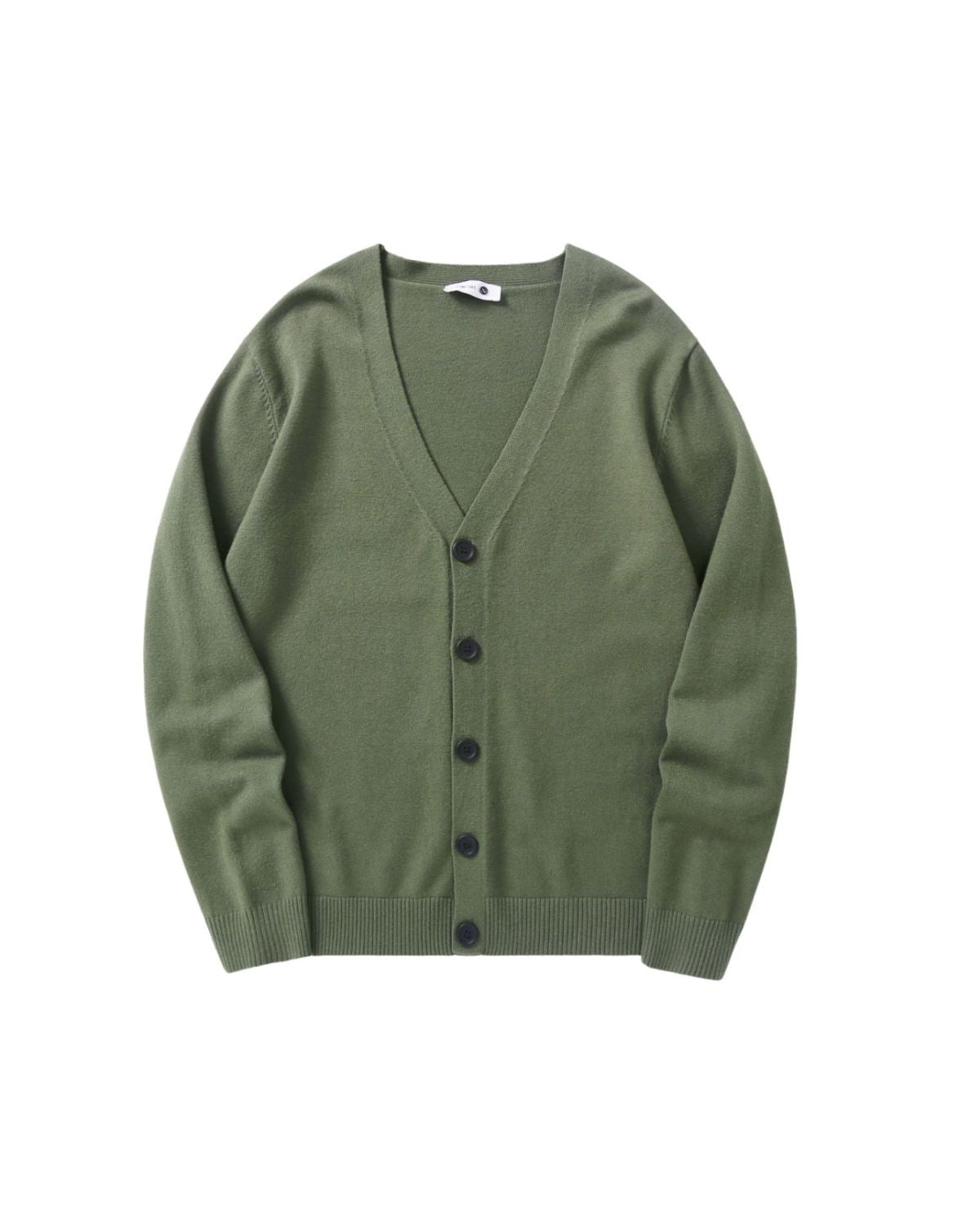 Relaxed Cotton Button-Up Cardigan