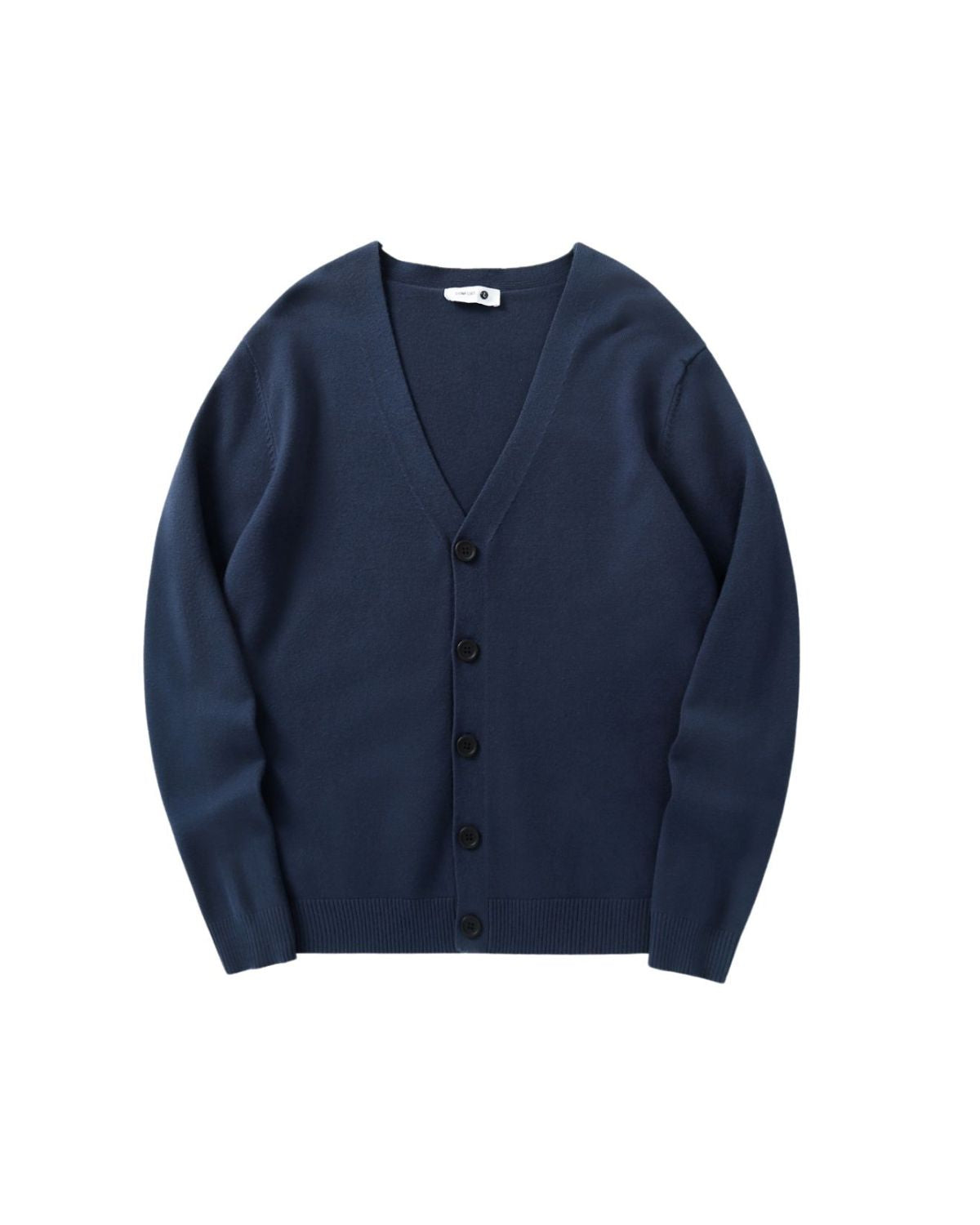 Relaxed Cotton Button-Up Cardigan