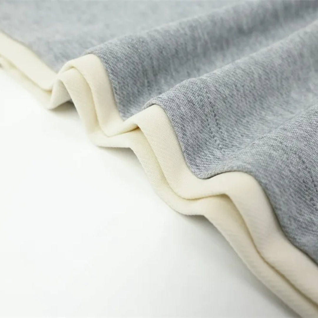 Contrast Collar Spliced Polo Shirt