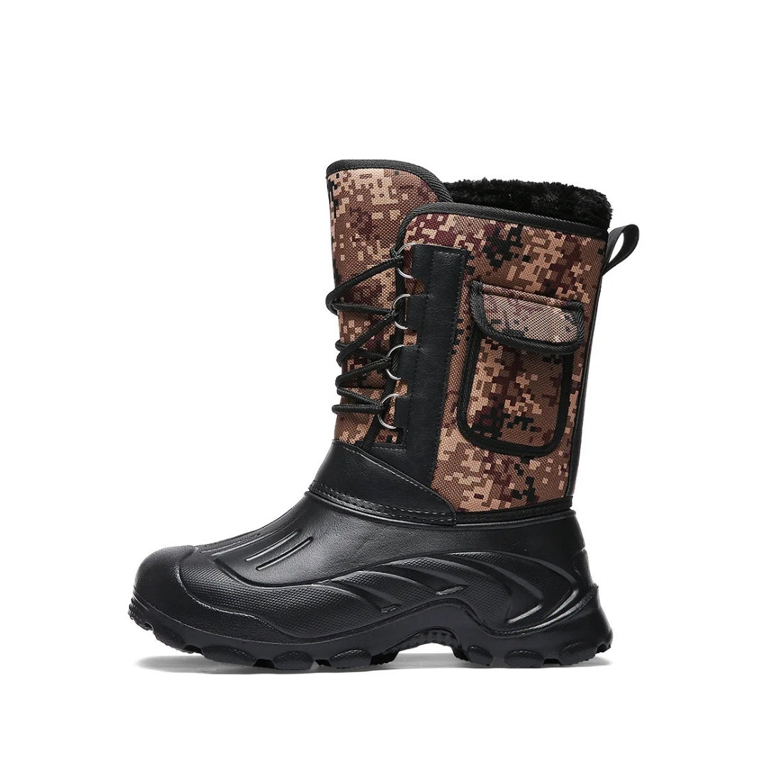 Heavy Waterproof Winter Snow Boots with Plush Inner Boot