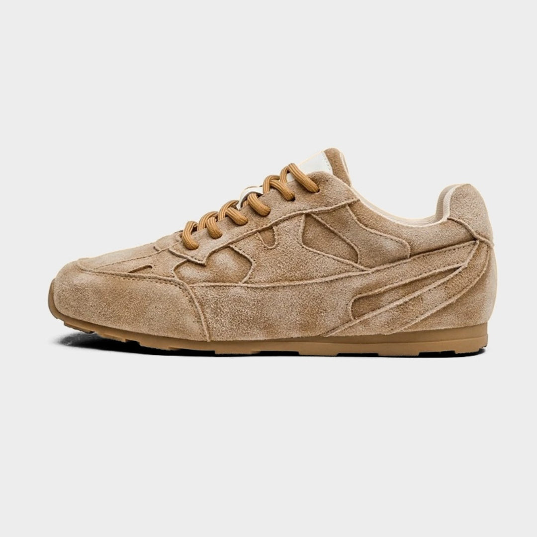 Suede Leather Flat Retro Trainers