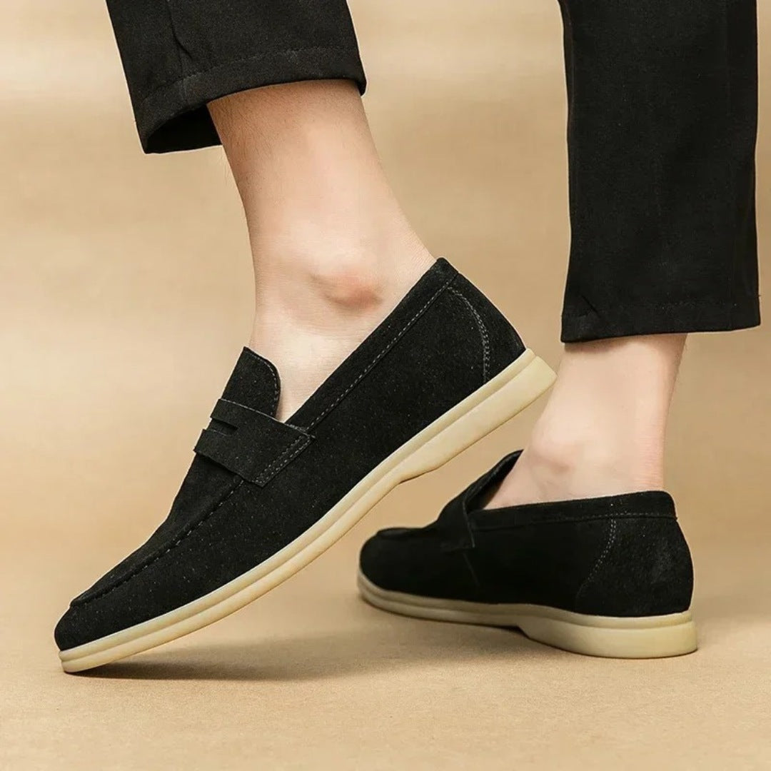 Classic Soft Sole Suede Leather Penny Loafers