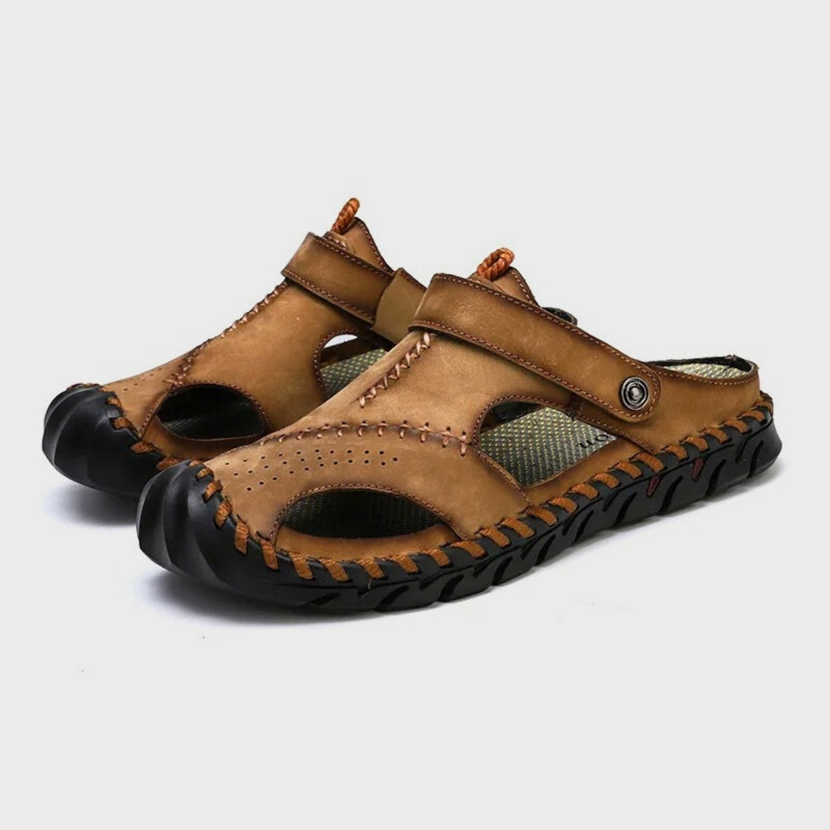 Leather Slip On Slippers