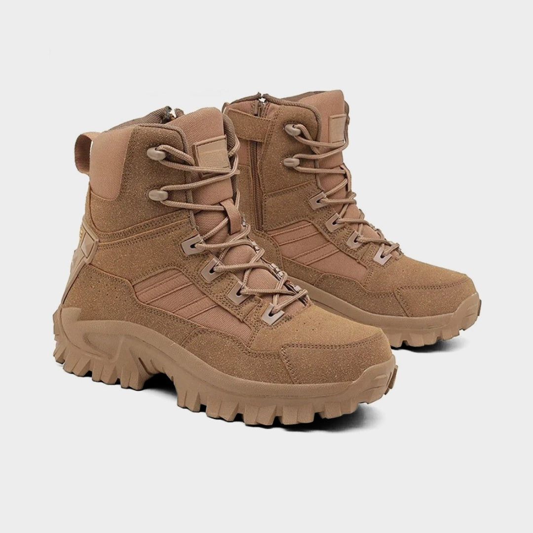Waterproof Tactical Trekking Ankle Boots with High-Grip Sole