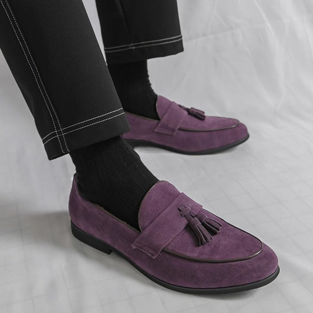 Casual Suede Leather Tassel Loafers