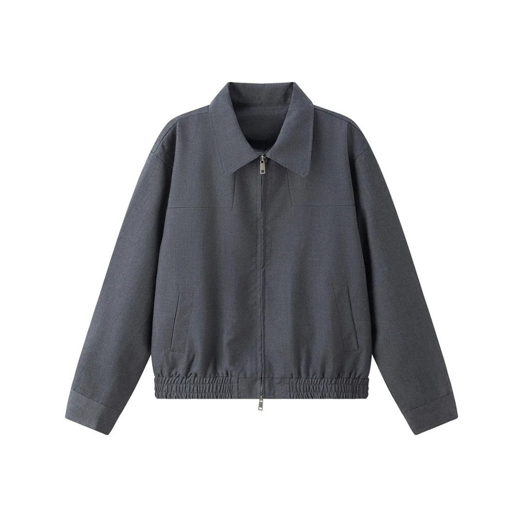 Minimalist Grey Harrington Jacket