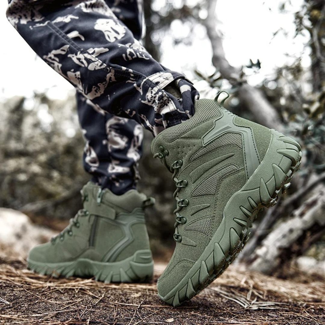 Tactical Hiking Ankle Boots With Suede Upper
