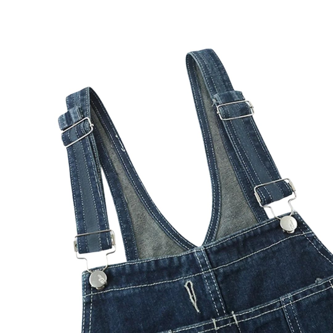 Baggy Cargo Denim Overalls